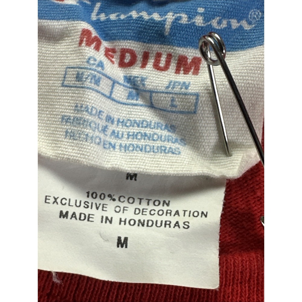Champion Medium Red Alien Rocket Ship Graphic T-Shirt I'm Outta Here‎ Area 51 ET - Picture 4 of 8